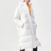 Fila Fusion Solid Color Warm Mid-Length Hooded Down Jacket Women Outerwear White T11W141903F-WT