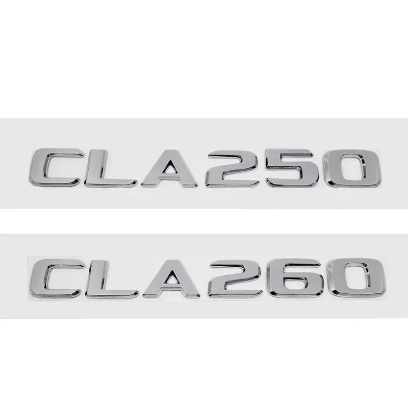 ABS Car Tail Letters Sticker Emblem for Mercedes Benz CLA35 CLA200 CLA220 CLA250 CLA260 Rear Trunk 3D Number Badge Decals RJ1