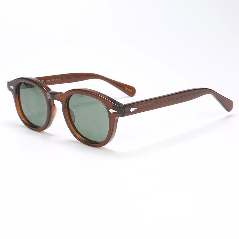 Fashion Polarized Sunglasses Men UV400 Johnny Depp Lemtosh Brand Designer Sun Glasses For Male Retro Acetate Frame Oculos