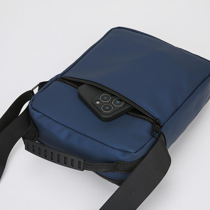 Men's Casual Messenger Sling - Small Oxford Crossbody Bag with Multiple Zipper Pockets