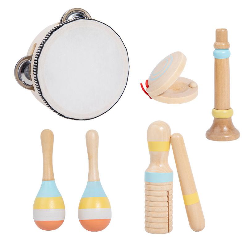 Orff Musical Instrument Combination Set Kindergarten Science Education Bell Early Education Percussion Music Rain Sound Instrument Teaching Aid Toys