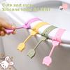 Silicone Little Bear Toilet Seat Lifter Toilet Lifting Device Creative Lift Toilet Ring Handle Anti-Dirt Handle Wc Accessories