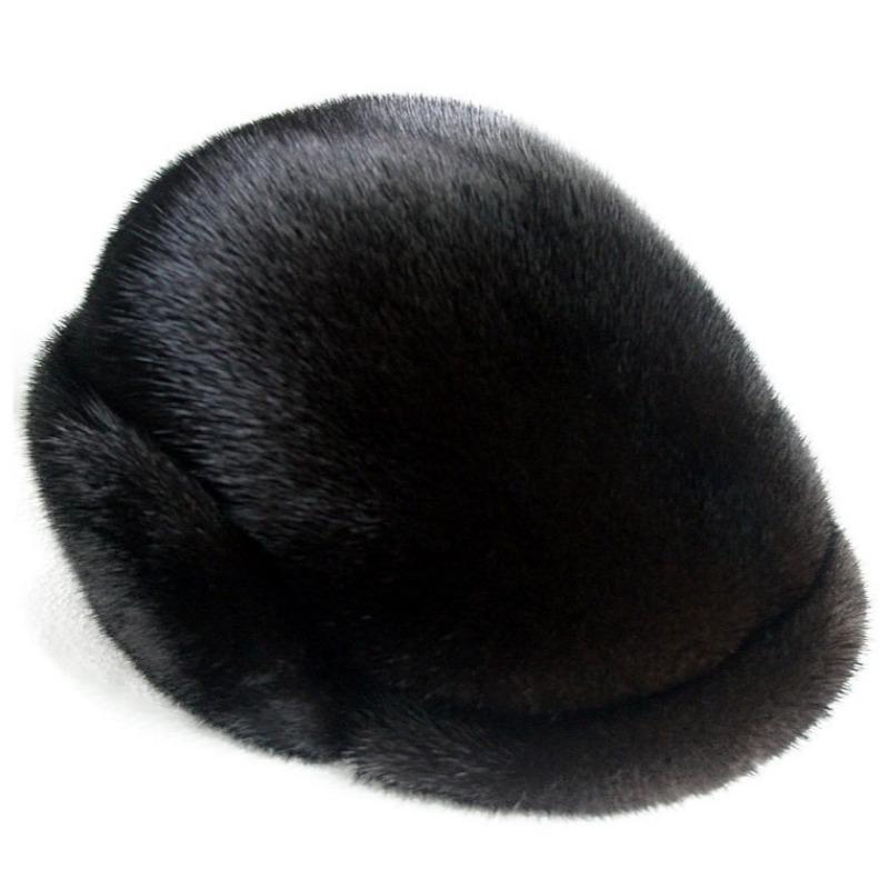 Forward Hat Mink Hat Men's Whole Mink Men's Leather Straw Hat Winter Medium Old Cotton Hat Mink Hat