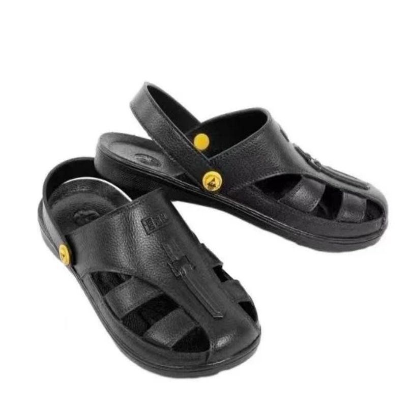 ESD Anti-Slip Soft Sole Sandals with Toe Protection