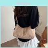 Street Style Nylon Shoulder Bag With Wrinkled Handheld Design For Daily Casual Use