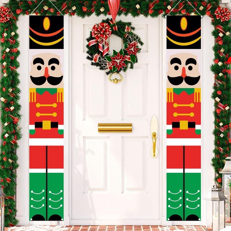 Christmas Door Decoration Merry Christmas Decorations For Home 2025 Navidad Noel Kerst Natal Xmas Ornaments New Year Gifts 2025