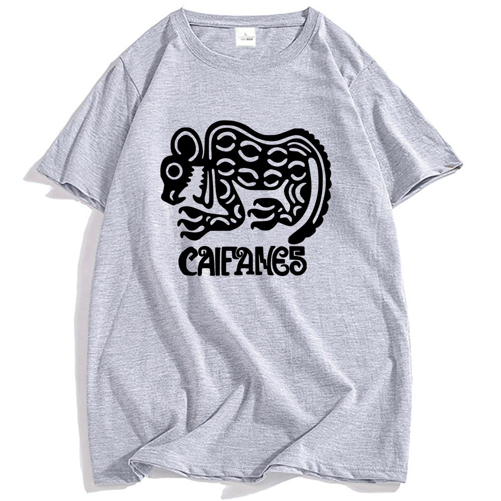 Rock Band CAIFANES T-shirt Cotton Short Sleeve Casual Tshirts Grunge Unisex Streetwear Hip Hop Fashion Men Women T Shirt Print