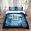 3pcs Corpse Bride Duvet Cover Set, 1 Duvet Cover + 2 Pillowcases (No Insert), High-Definition Print, Home & Dorm Set Yy251208006