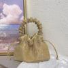 sense, trend, personality, light luxury, dumpling bag, niche design, shiny and inflexible, diamond-encrusted handbag.