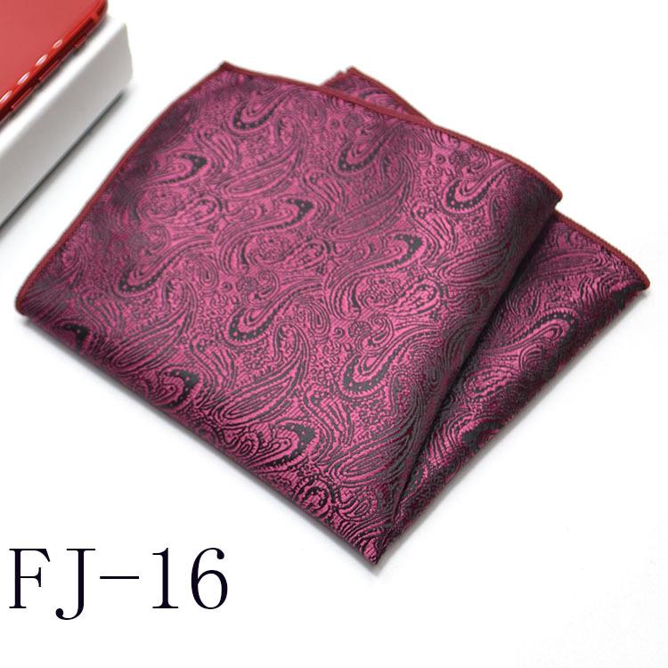 Men'S Pocket Towel Korean Version Cashew Flower Small Square Suit Handkerchief Versatile Dress 24*24Cm