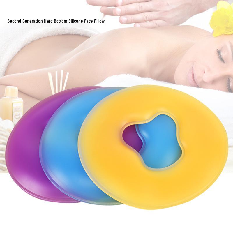 Silicone U-Shaped Beauty Pillow with Face Protection