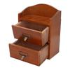 3pcs With Drawers Wooden Storage Box Multi Layer Storage Cabinet Desktop Storage Box  For Office