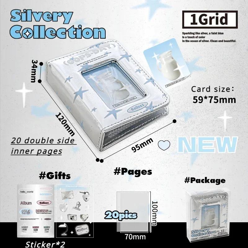 Retro Shape Card Photo Album for 3 Inch Kpop Star Small Photo Card Collection Book Creative Design Card Binder Chasing Gifts