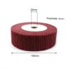 150/200mm Nylon Fiber Flap Polishing Wheel Disc 320 Grit Non-Woven Abrasive Buffing Pad Abrasive Scouring Grinding Flap Wheel