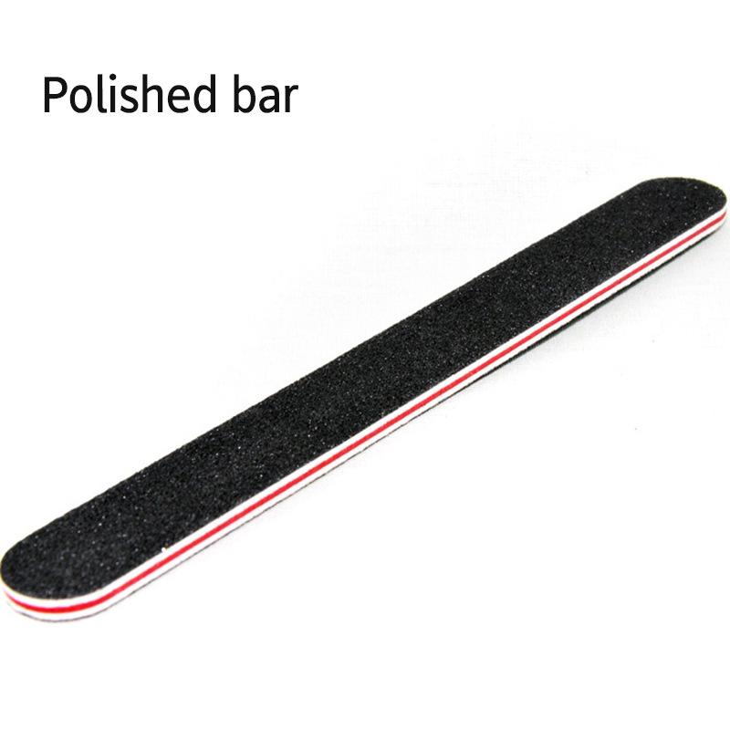 

Черные полоски для пилок для ногтей: Двусторонняя красная пилка-сердечко из EVA, зернистость 100/180 для маникюра