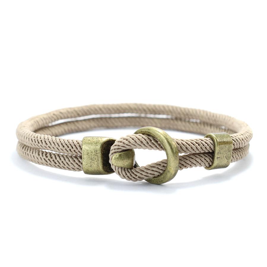Fashion Man Bracelet Bilayer Thread Nautical Braclet Hiphop Rock Accesorios Hombre Multiple Colors Sizes Available Pulseria