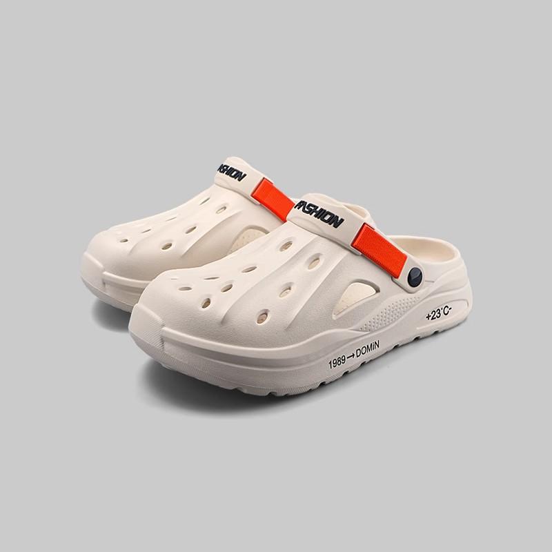 Klasické letní dřeváky Pánské pantofle Prodyšné zahradní boty Venkovní pohodlné plážové pantofle Domácí pantofle Protiskluzové pantofle