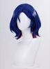 Shuji Ito Cosplay Wig, Heat-Resistant, Costume Accessory, Parties, Events, Costumes, Photoshoots, Festivals, with Net (Blue, Purple, White)