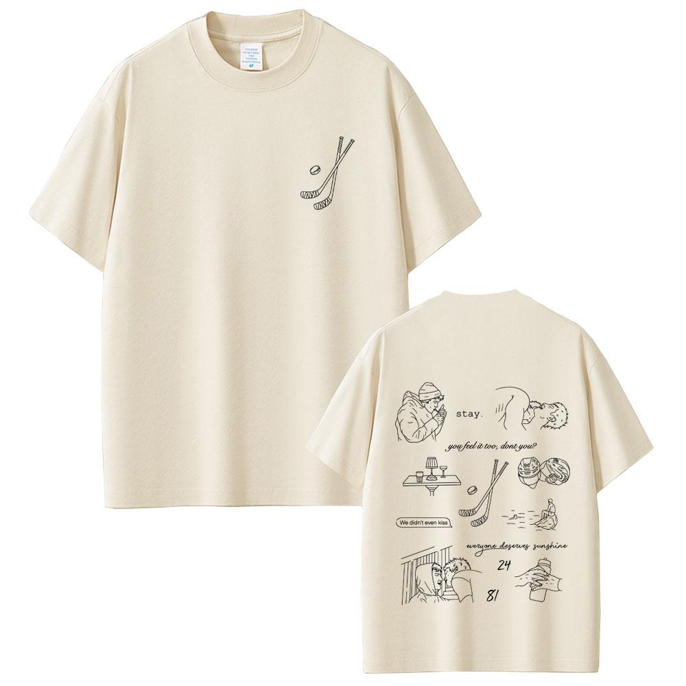 Heated Rivalry Shane Hollander Ilya Rozanov Hollanov 2481 Graphic Tshirt Male Casual Cotton T Shirts Men Women Vintage Top