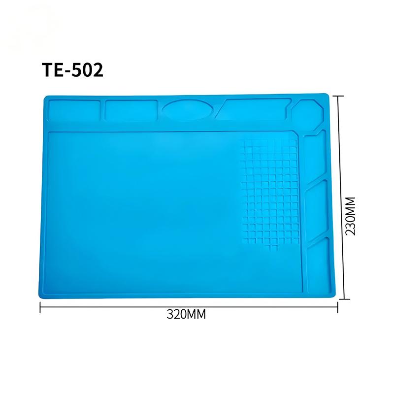 S-160 ESD Silicone Soldering Mat Magnetic Heat Insulation Working Platform Pad PC Phone Maintenance Parts Convenient Placement