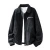 Mens PU Leather Biker Jacket With Notched Collar Loose Fit 2026 Casual Streetwear Outerwear