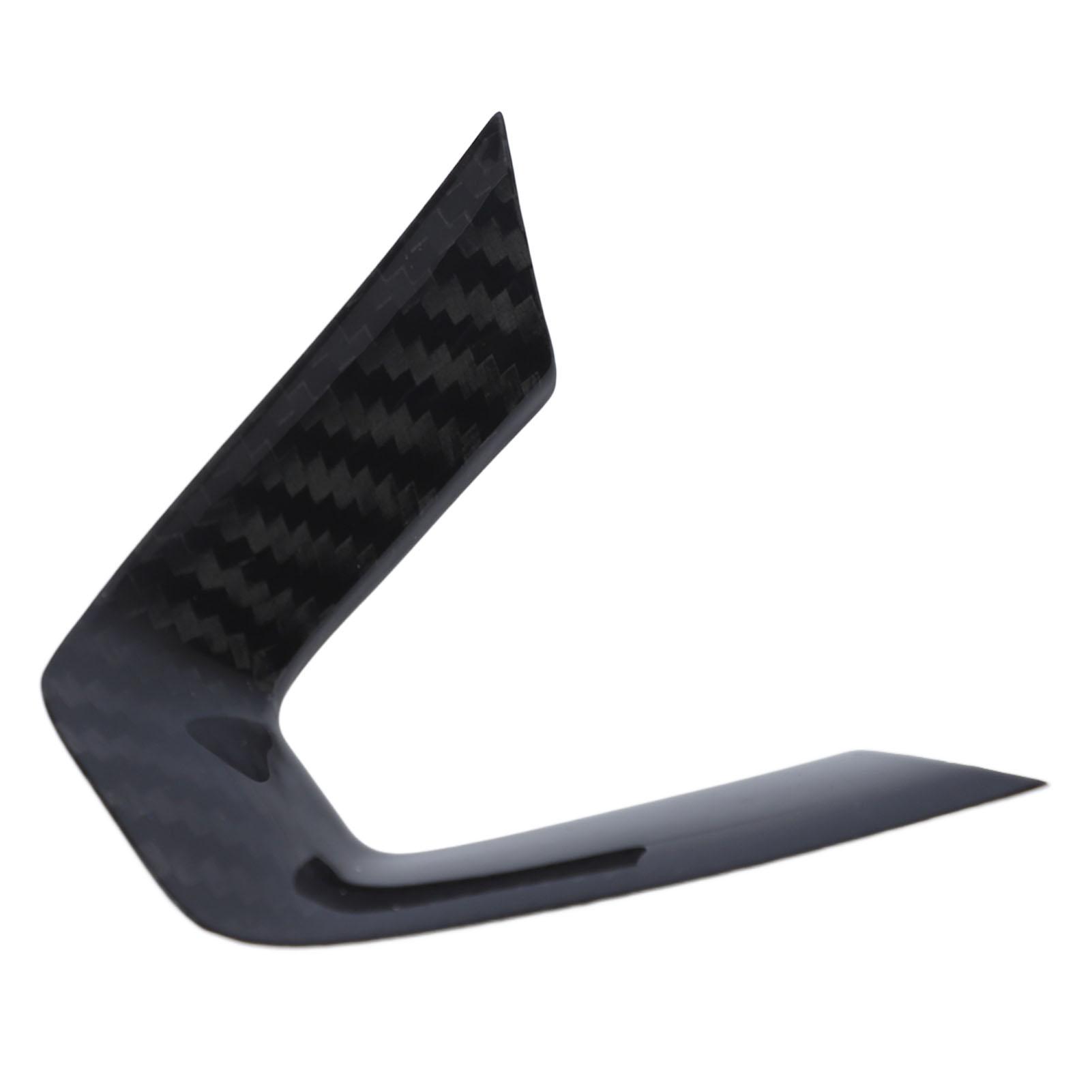 Steering Wheel Lower Frame Cover Carbon Fiber Steering Wheel U Shaped Frame Cover Sticker Replacement for Tesla Model 3