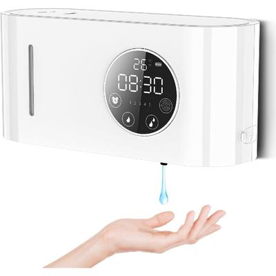 500 Ml Automatic Soap Dispenser Wall Mounted, Non-Contact Liquid Soap Dispenser USB Rechargeable with IR Sensor,  5 Levels Adjustable
