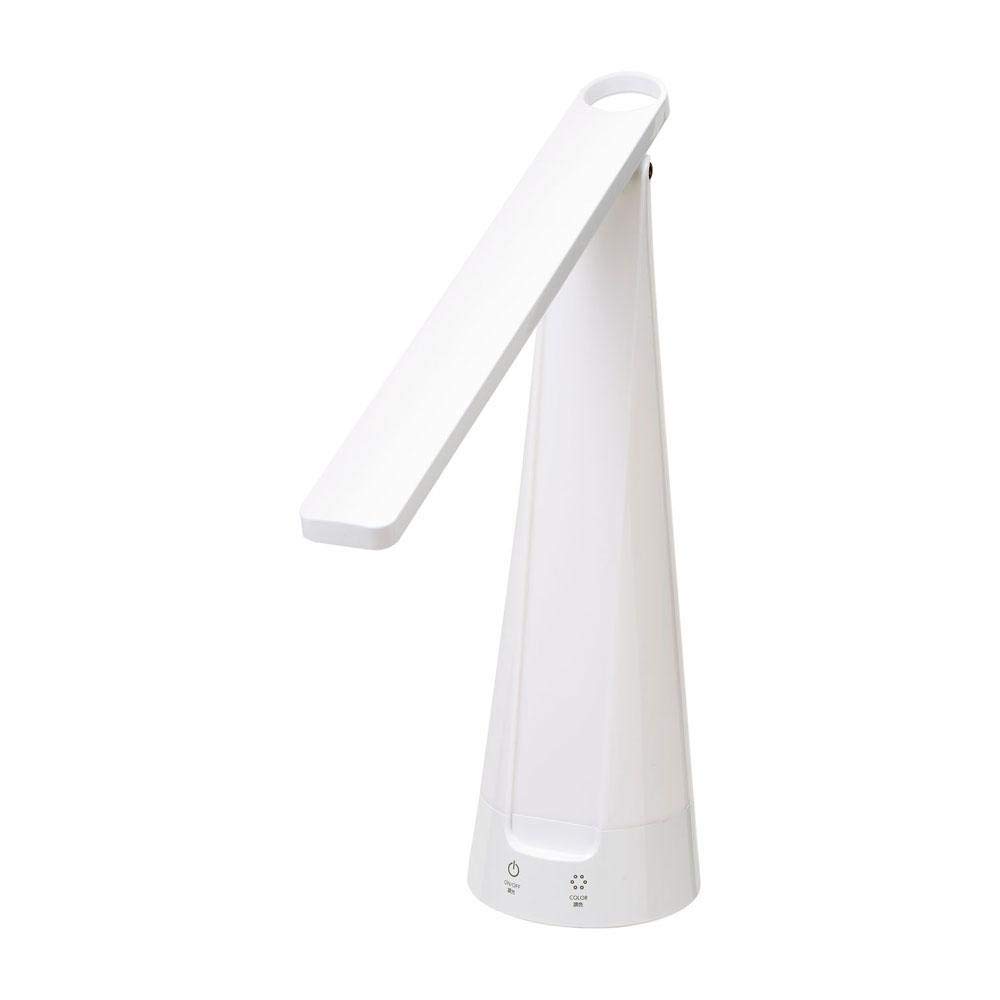 ELPA LED Desk Light, Daylight White (AS-LED08CC(W)) for Study Desks