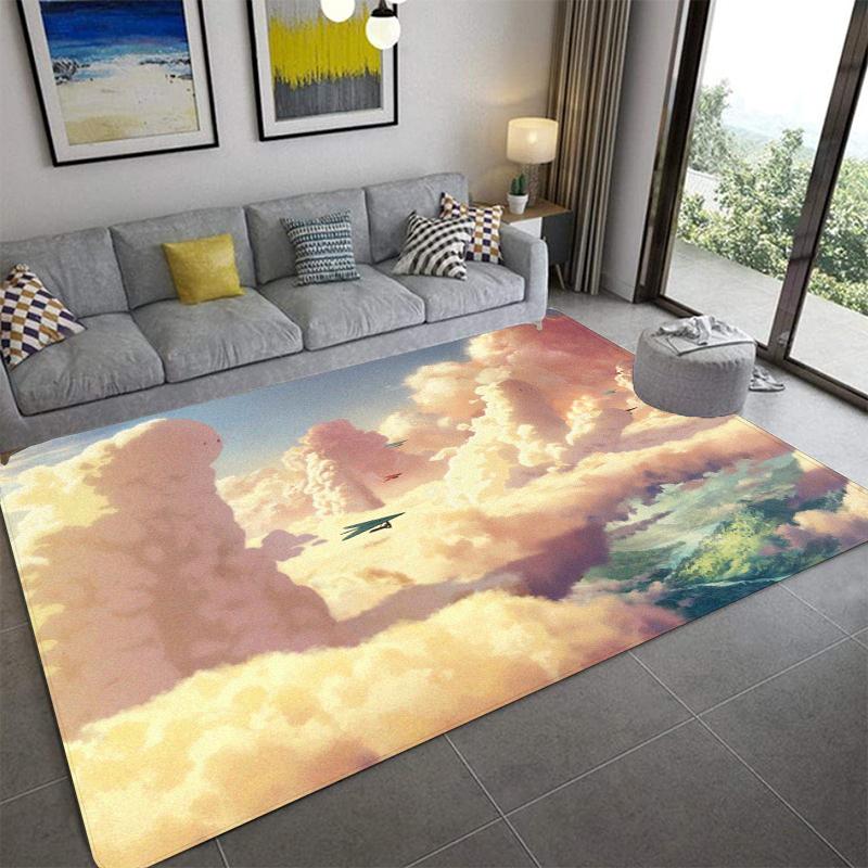 

Ковер с принтом C-Clouds Модный коврик для йоги Нескользящий ковер Украшение спальни Уличный ковер Спальня Подарок на день рождения 40x60cm