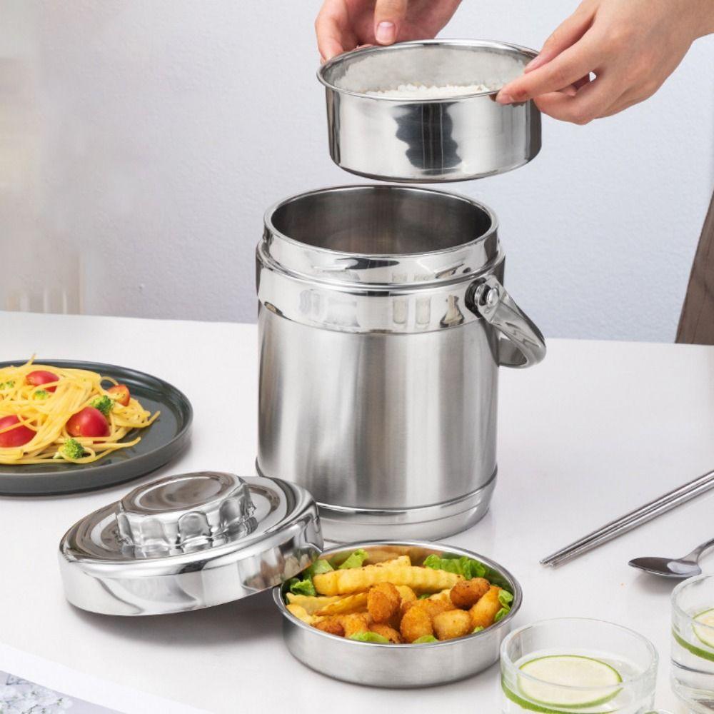 1.3/1.9L Thermos Lunch Box Large Capacity Thermal Food Jar Portable Food Storage Containers  Travel