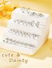 Kolip Hypoallergenic Surgical Stainless Steel Earrings for Girls, Cute Flower Heart Pearl Bow Earrings for Women
