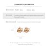 Black White Enamel Square Stud Earrings for Women Vintage French Drip Oil Double Layer Earrings Irregular Geometric Jewelry Gift