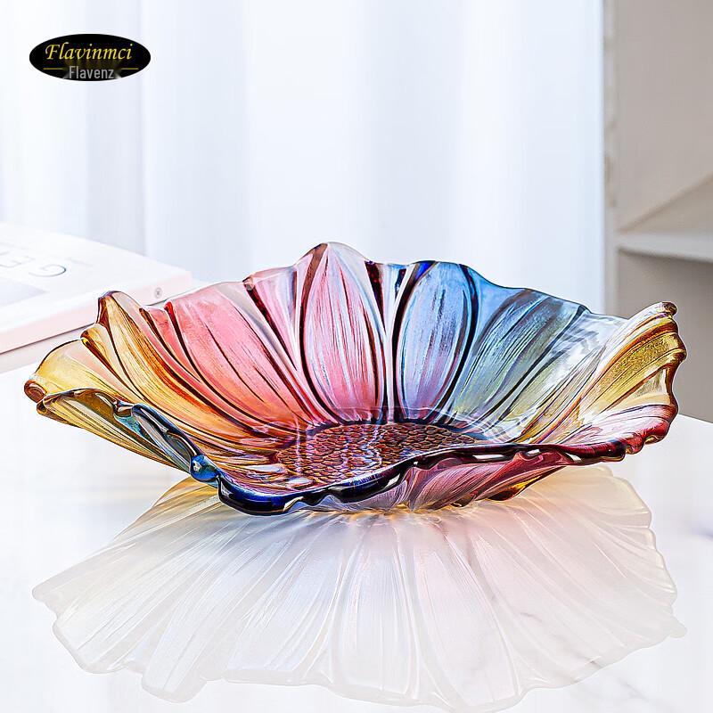 Flavinmci Irregular Crystal Glass Fruit Plate