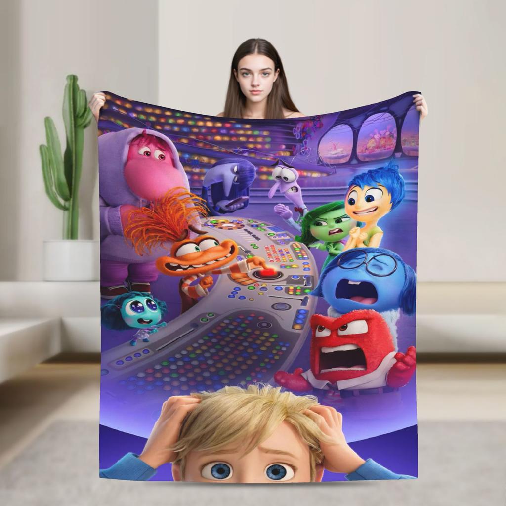 I-InsideS O-Out Blanket Quality Super Warm Throw Blanket Winter Children Couch Chair Sofa Bed Print Bedspread