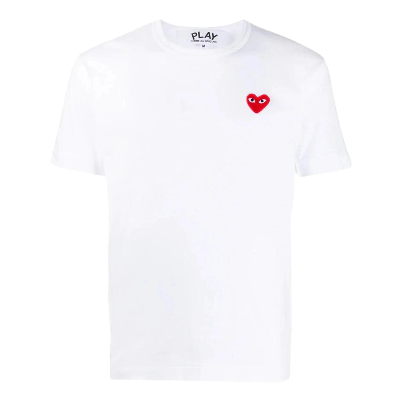 Футболка Comme des Garçons Play с логотипом-сердцем S