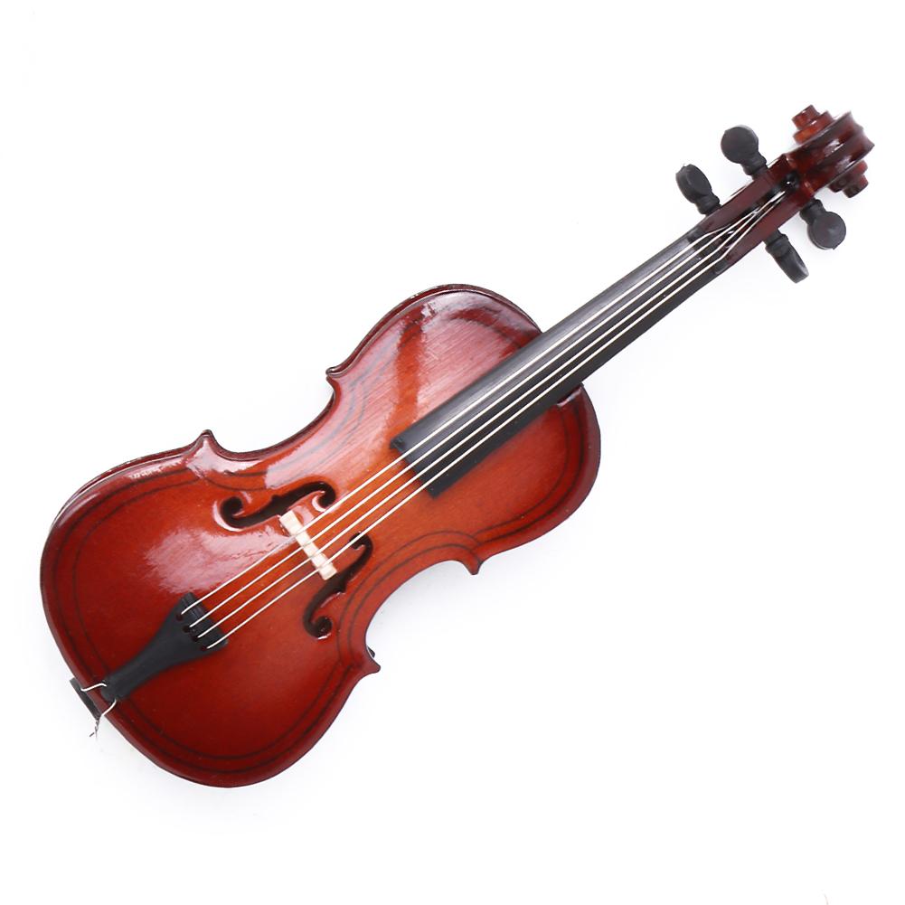 10cm Mini Wooden Cello Model Musical Instrument Model Musical Gifts Home Decor Ornaments