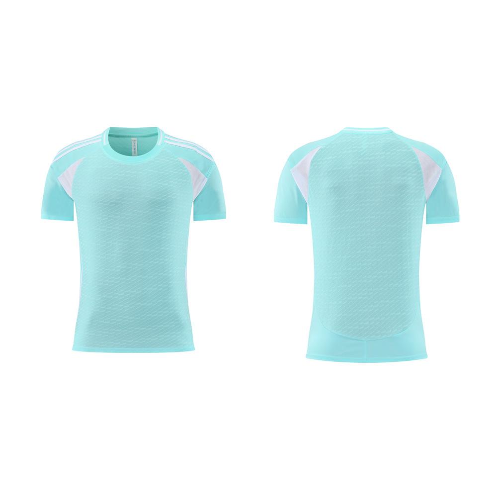 New Football Jersey, Men's Game Training Jersey Set, Children's and Adults' Sports Quick-drying Single-piece Short-sleeved Jersey Customization