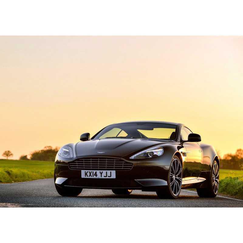 Aston Martin Decorative Poster with Frame - Vintage Car Art Print Wall Hanging