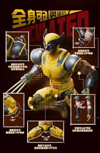 BLOKEES Doyusha Marvel Champion Class Series Wolverine Plastic Model, Approximately 134mm Tall
