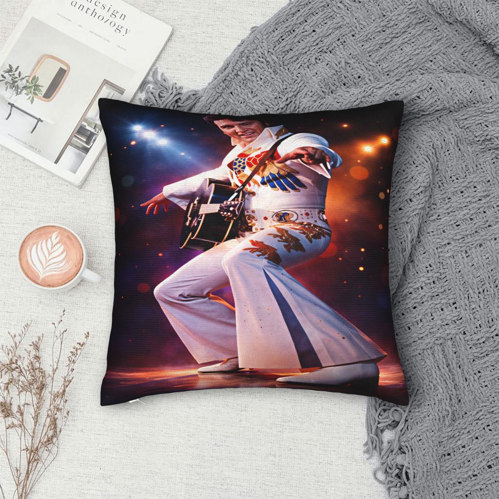 Pillow Cover E-Elviss Singer Novelty Pillow Case For Chair Sofa Home Decor Pillowcases
