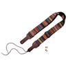 MUSIC FIRST Original Design Classic Country Style Soft Cotton and Leather Guitar Banjo Strap Strap,