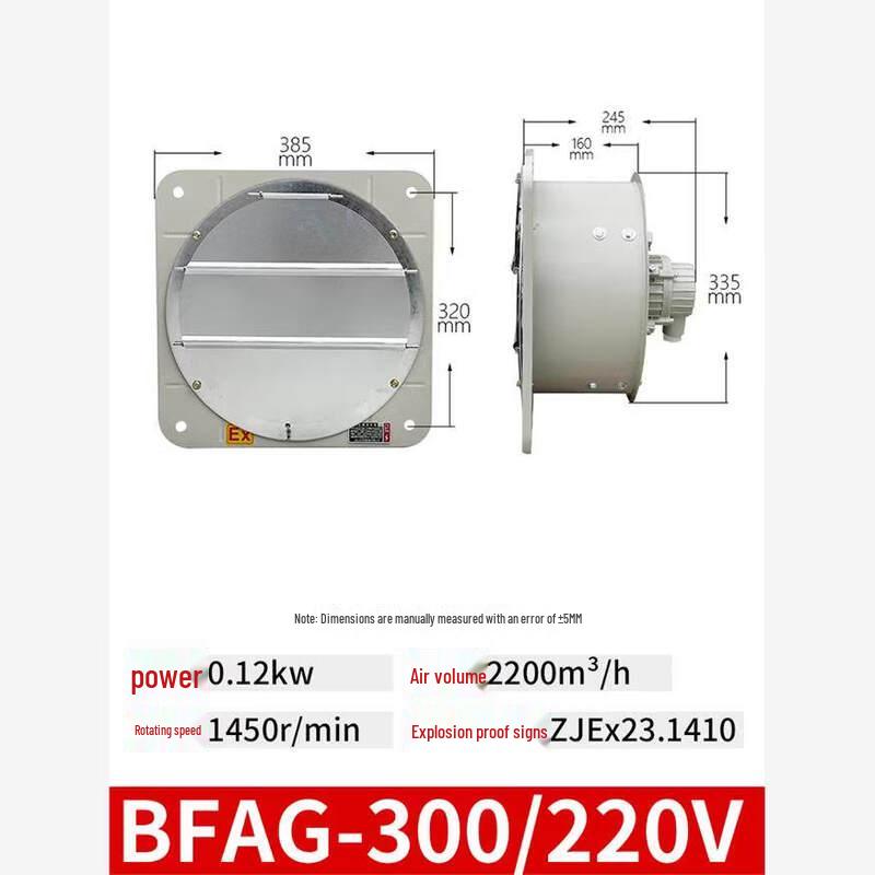 Rongyu-300 Explosion-Proof Industrial Exhaust Fan