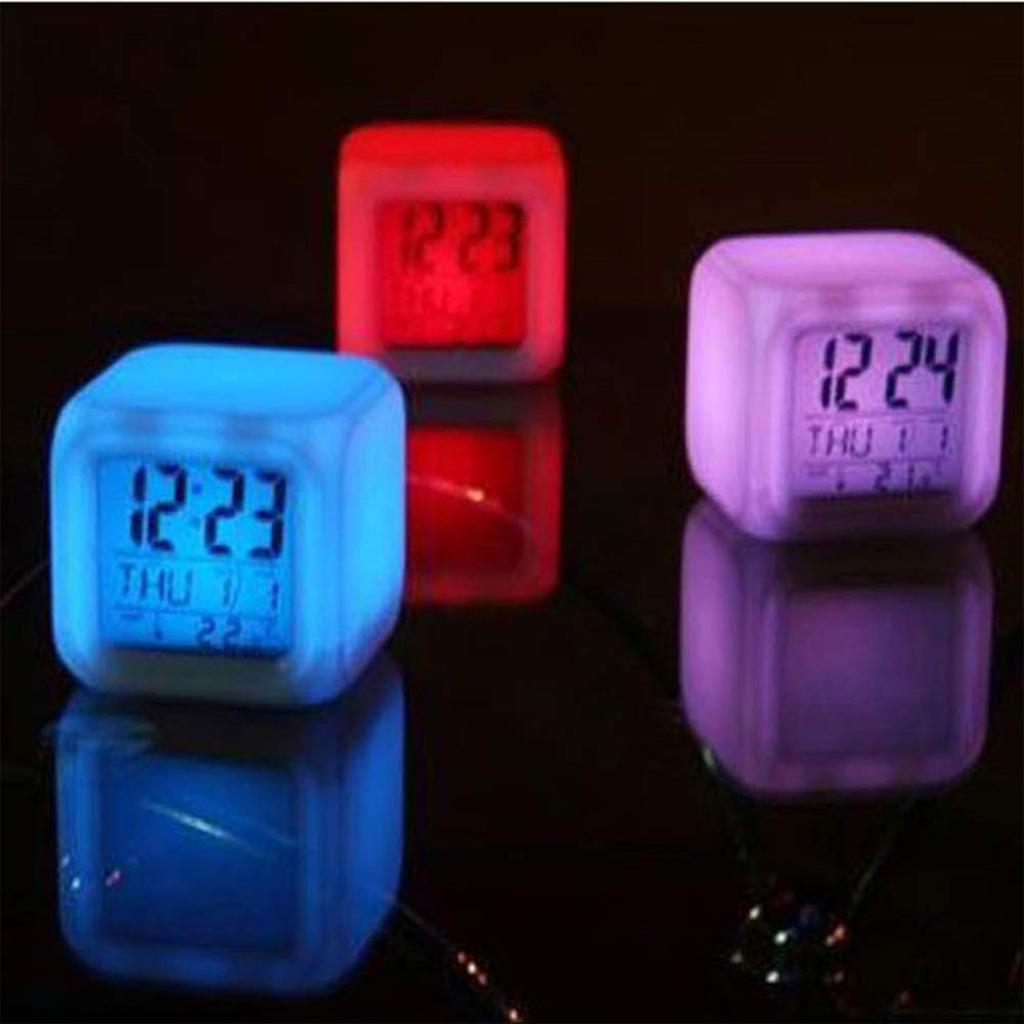 Gadget Of 7 LED Colors Changing Digital Alarm Clock Table Clock Alarm Clock