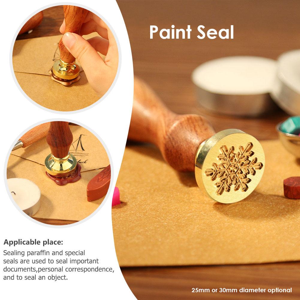 Antique Wax Sealing Stamp Blank Head Copper Handle Grip Scrapbooking Stamping Craft Wedding Invitation Handcrafts