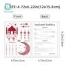 Rikaron High-End Star & Moon Henna Tattoo Stickers for Face and Hand.