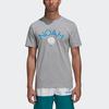 Adidas Originals X Noah Trefoil Collaboration Short Sleeve T-Shirt Men Tops Grey GE1262