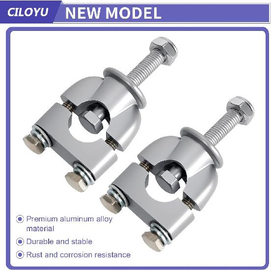 22Mm 7/8 Handlebar Risers Mount Clamps Motorcycle Handle Bar Riser Replacement For Apollo 250 Ninja 500 XT600 XR50 Dirt Pit Bike ATV Scooter