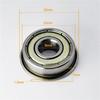 10pcs F608ZZ Flange Bearing 8 * 22 * 7mm F608Z 2Z Flanged Bearings 8 mm Inner Bore 3D Printer Bearing