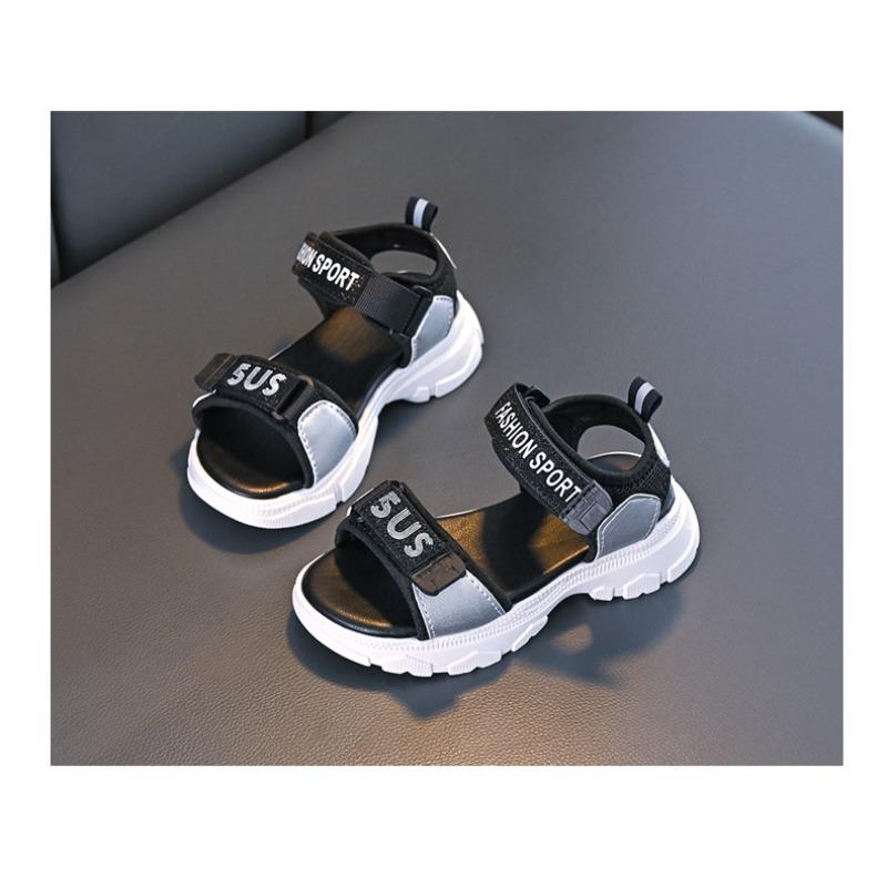 Summer new style girls' sandals, fashionable sporty soft sole open-toe children's beach shoes for big kids and girl students