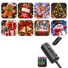 Led Usb Projector Light Projection Patterns- Adjustable Santa Claus Snowman Tree Night Light For Christmas Decorations